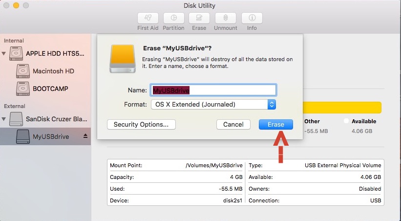 format usb on mac for windows and mac